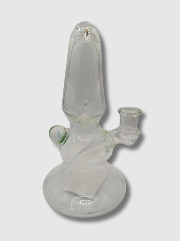 Roysco Glass Clear Single Stack Pillow Rosin Dab Rig