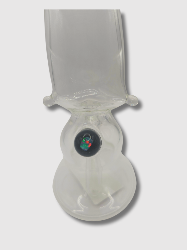 Roysco Glass Clear Single Stack Pillow Rosin Dab Rig