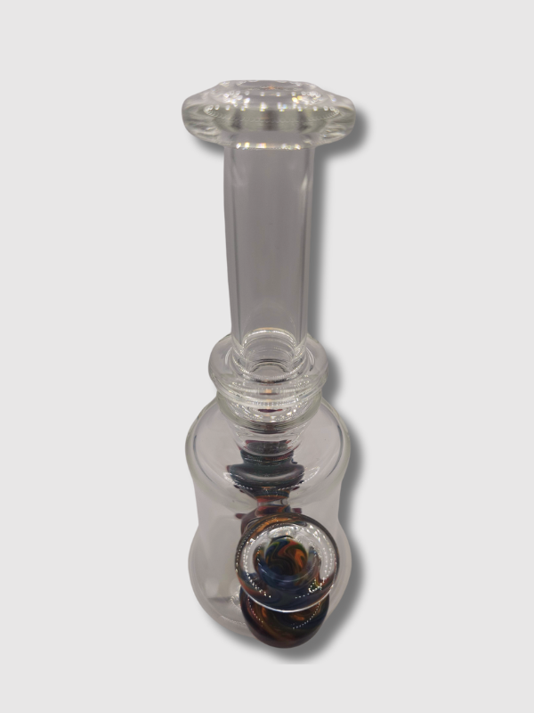 Fisk Glass Rainbow Acid Monster Mini Tube Rosin Dab Rig