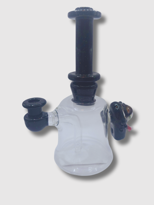 Fisk Glass Crushed Opal Mini Tube Rosin Dab Rig