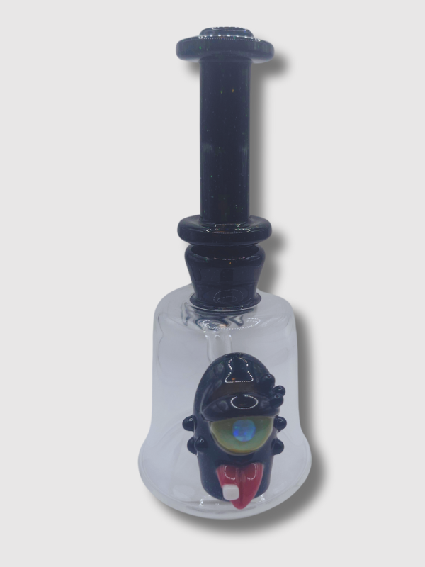 Fisk Glass Crushed Opal Mini Tube Rosin Dab Rig
