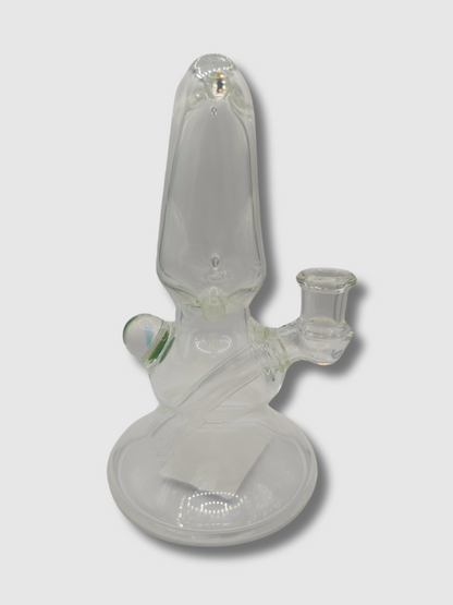 Roysco Glass Clear Single Stack Pillow Rosin Dab Rig
