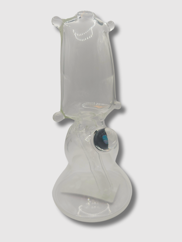 Roysco Glass Clear Single Stack Pillow Rosin Dab Rig