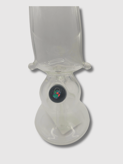 Roysco Glass Clear Single Stack Pillow Rosin Dab Rig